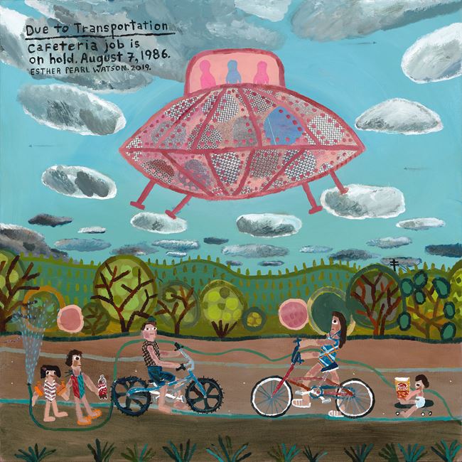 Esther Pearl Watson, Due to Transportation (2019)
