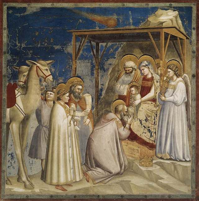 Giotto di Bondone, Adoration of the Magi, c.1304 – c.1306, Scrovegni Chapel, Padua, Italy