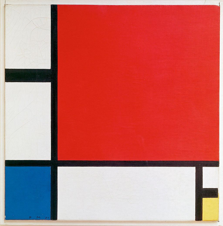 Piet Mondrian Composition II in Red, Blue, and Yellow, 1930