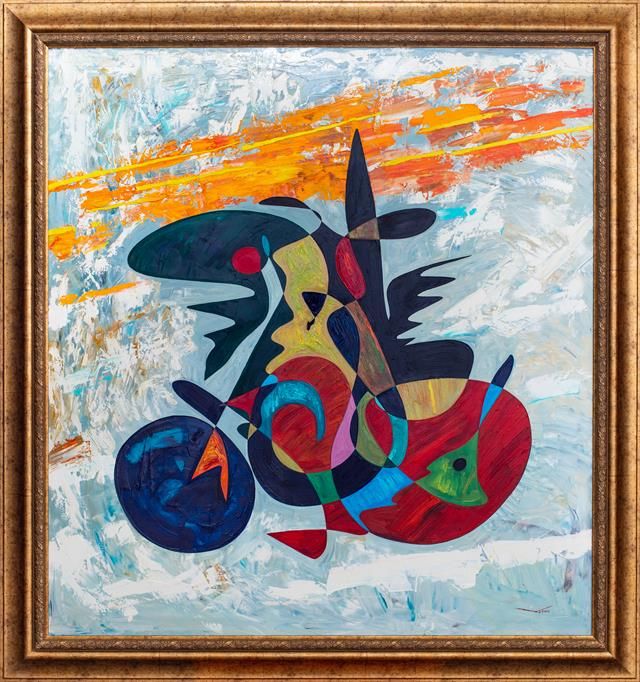 Abstract art oil painting 