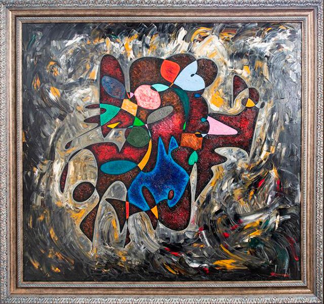 Abstract art oil painting 