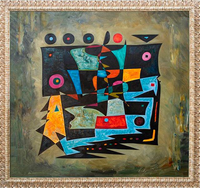 Abstract art oil painting 