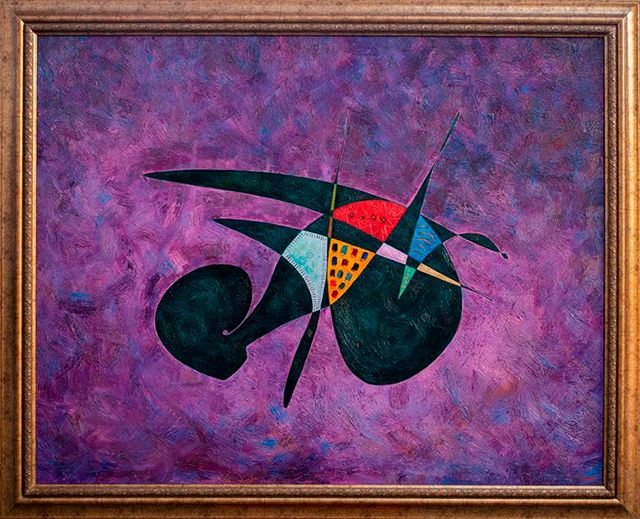 Abstract art oil painting Ruqayyah Bint Muhammad Gheorghe Virtosu mob