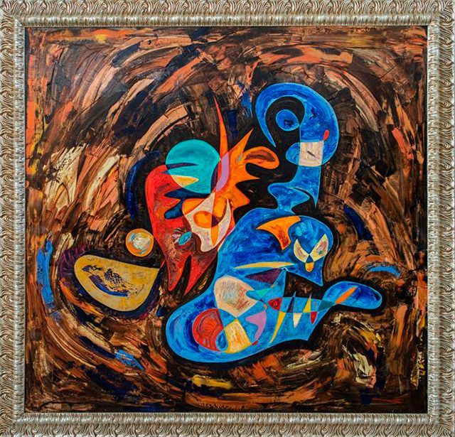 Abstract art oil painting 